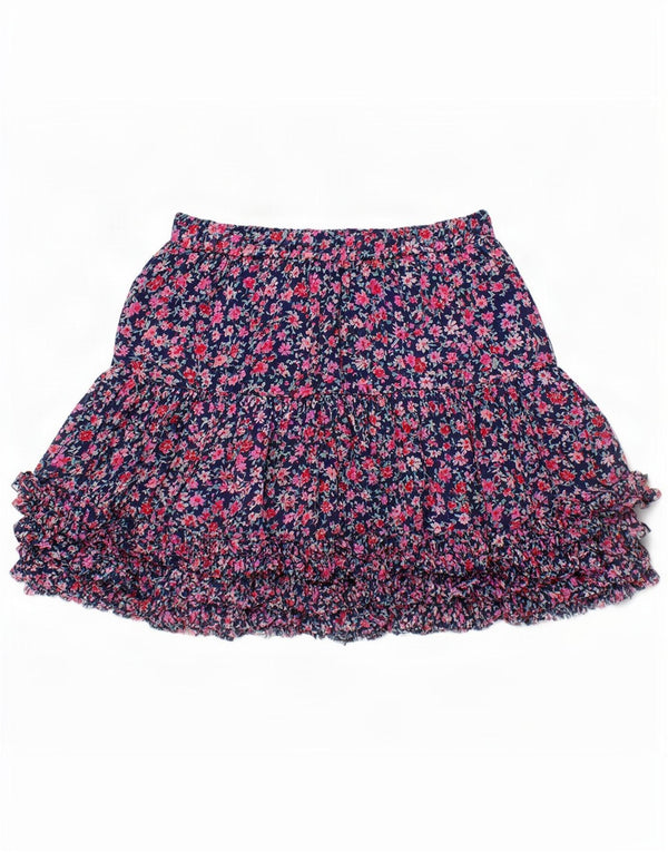 Joules piger nederdel 9-10 år W23 Blue Floral Polyester