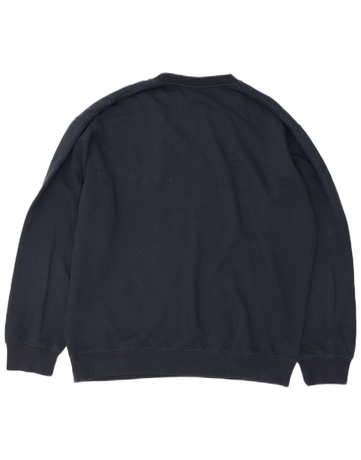 Dickies Herre Sweatshirt Jumper Large Navy Blue Polyester