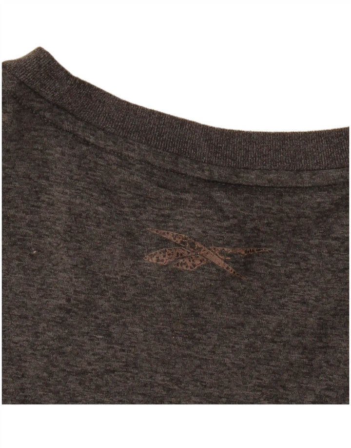 Reebok herre T-shirt top mellemgrå polyester