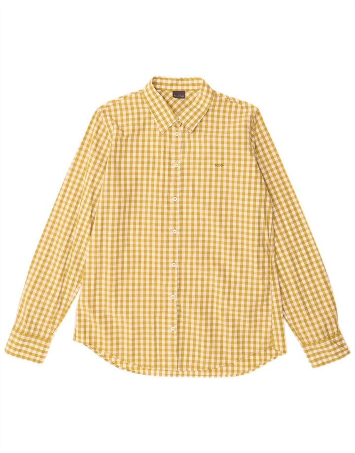MARC O'POLO Dame Oversized Skjorte IT 40 Lille Grøn Gingham Bomuld