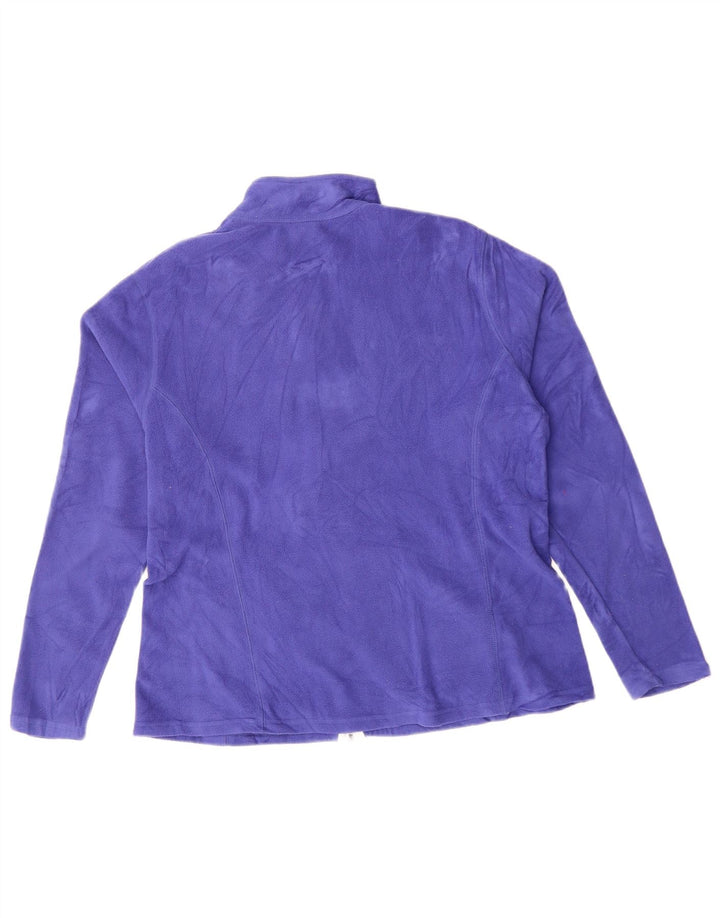Eddie Bauer Dame Fleecejakke UK 16 Stor Lilla Polyester
