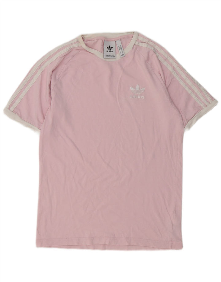 Adidas Herre T-Shirt Top Lille Pink Bomuld