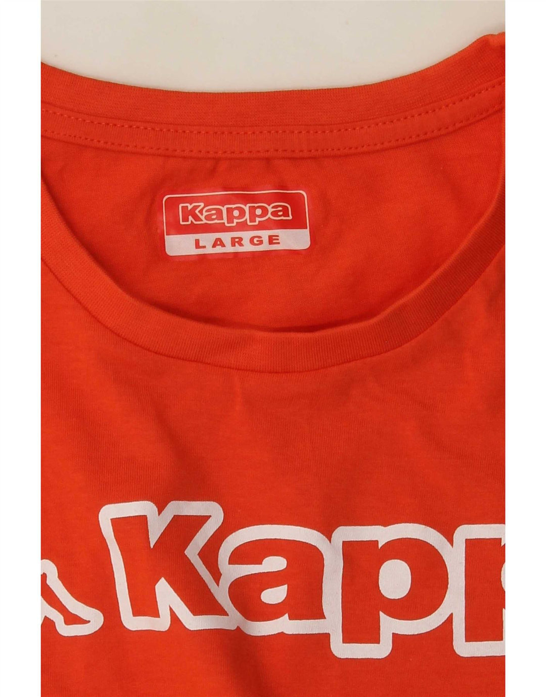 Kappa Herre Grafisk T-Shirt Top Stor Orange
