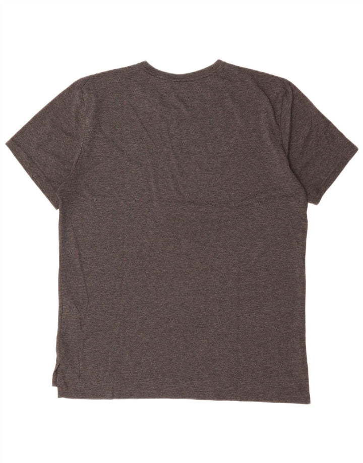 Nike Herre Dri Fit T-Shirt Top Stor Grå Polyester