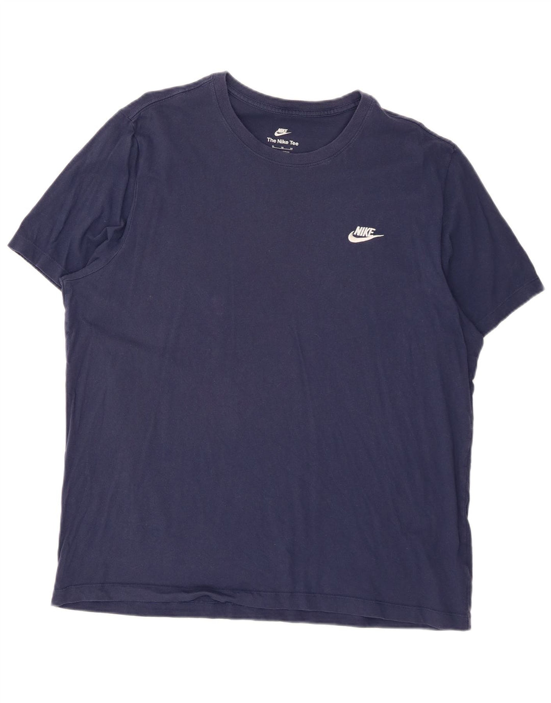 Nike T-shirt top til mænd XL marineblå bomuld