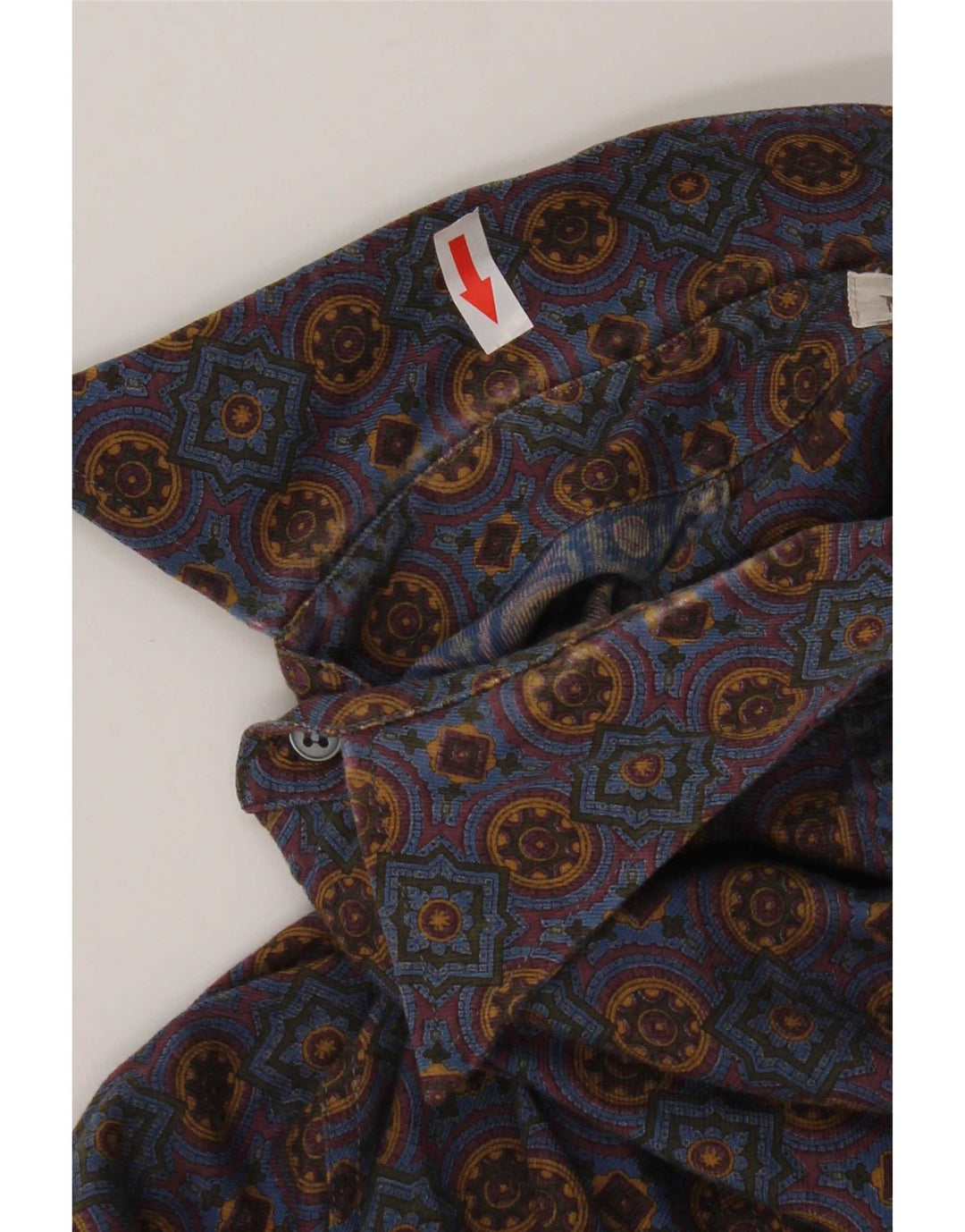 NANI BON Herreskjorte str. 40 Medium Blå Ikat