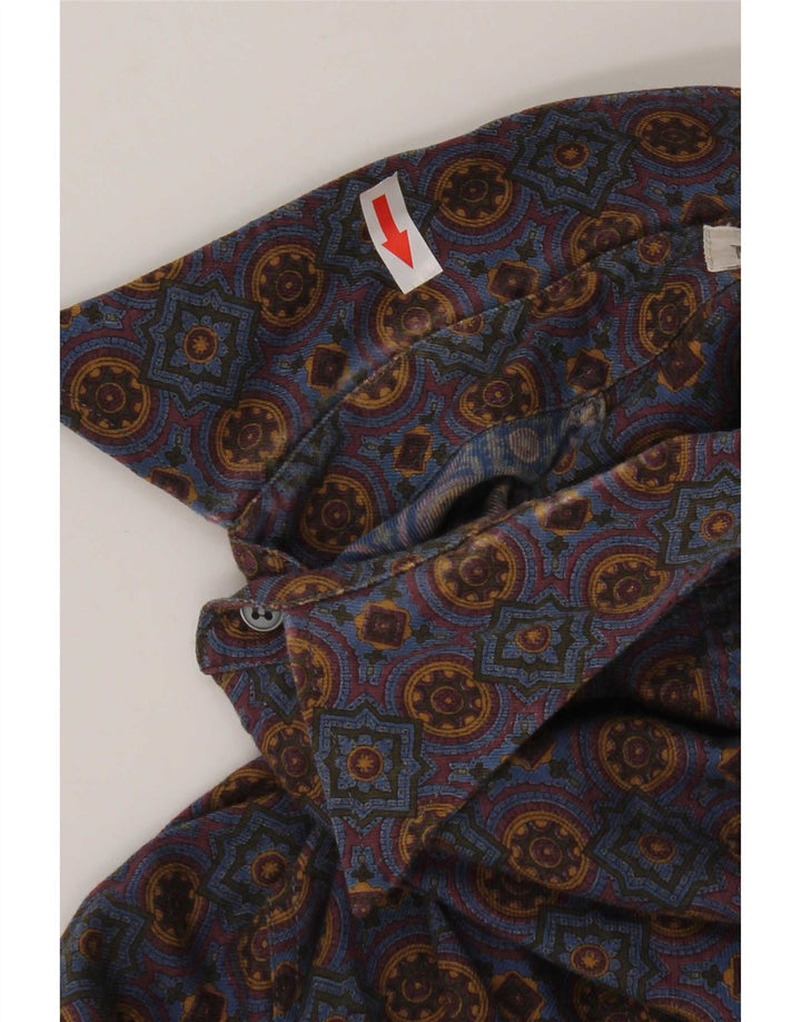 NANI BON Herreskjorte str. 40 Medium Blå Ikat