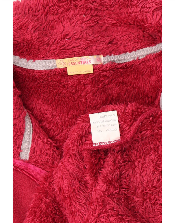 Essentials Dame Oversized Fleecejakke UK 18 XL Pink Polyester
