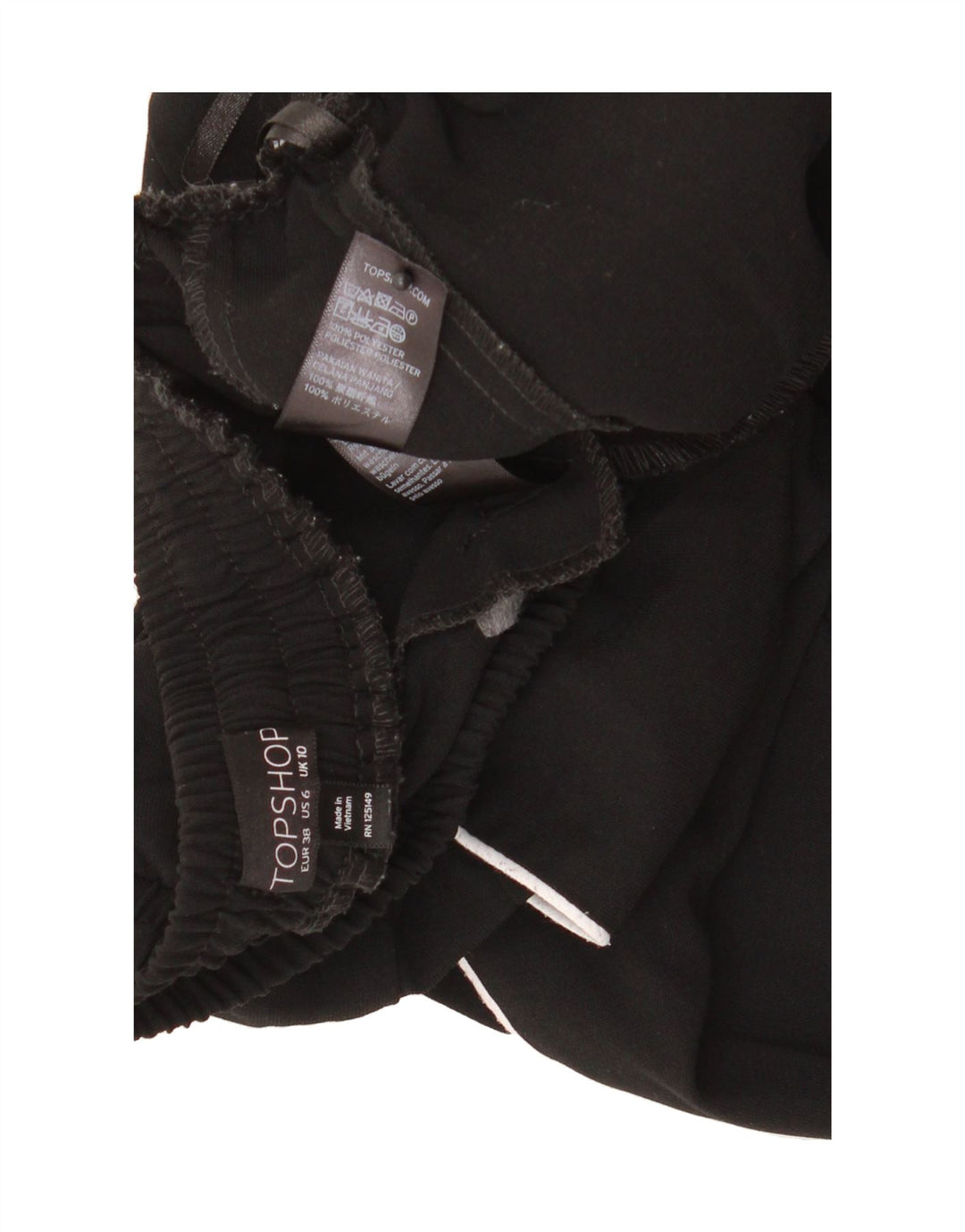 TOPSHOP Womens Tracksuit Trousers UK 10 Medium  Black Polyester Vintage Topshop and Second-Hand Topshop from Messina Hembry 