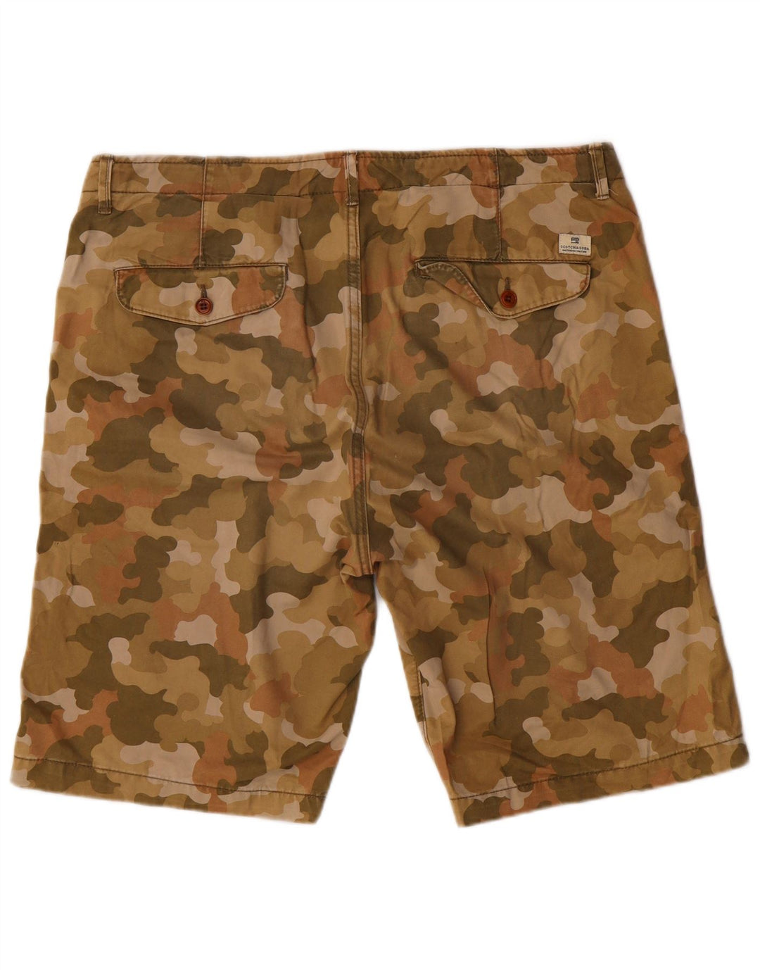 SCOTCH & SODA Chino Shorts til mænd W36 Large Khaki Camouflage Bomuld