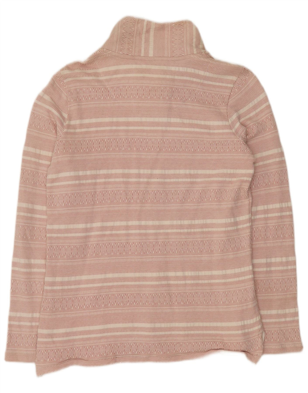FAT FACE Dame Oversized Sweatshirt Jumper UK 8 Small Pink Stribet