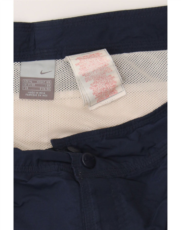 NIKE Mens Swimming Shorts XL  Navy Blue Colourblock Polyester Vintage Nike and Second-Hand Nike from Messina Hembry 