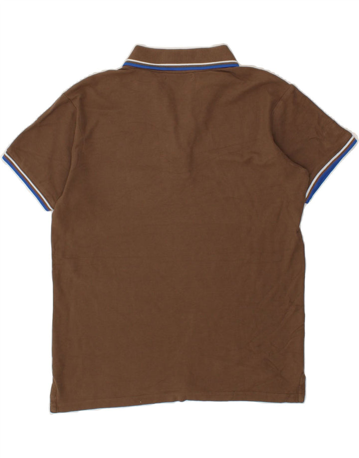 CESARE PACIOTTI Mens Polo Shirt Small Brown Cotton Vintage Cesare Paciotti and Second-Hand Cesare Paciotti from Messina Hembry 