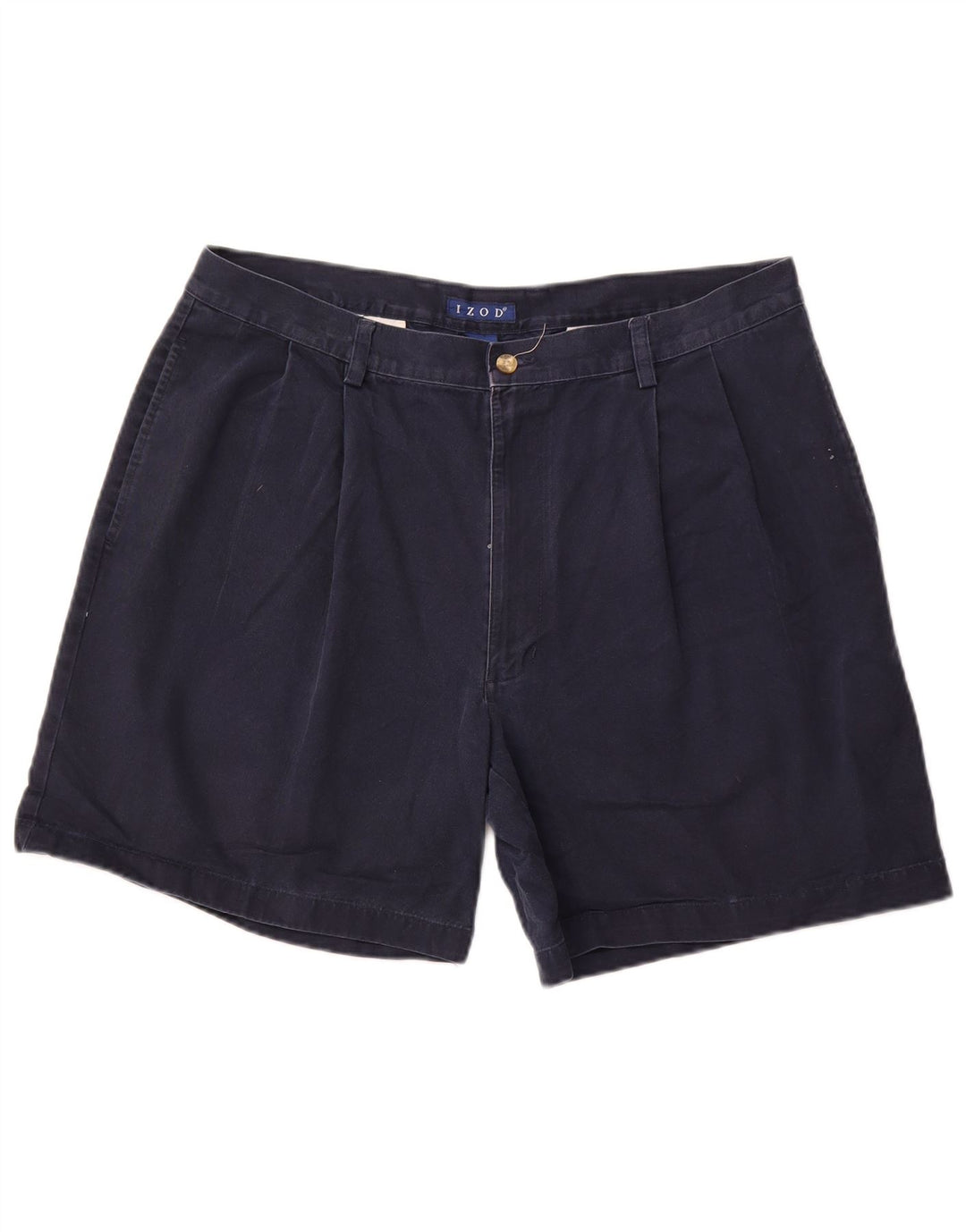 IZOD Pegged Chino Shorts til mænd W38 XL Marineblå Bomuld