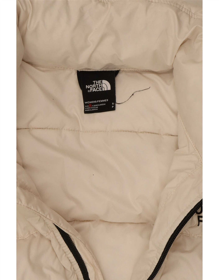 The North Face Polstret hættejakke til kvinder UK 10 Lille hvid polyester