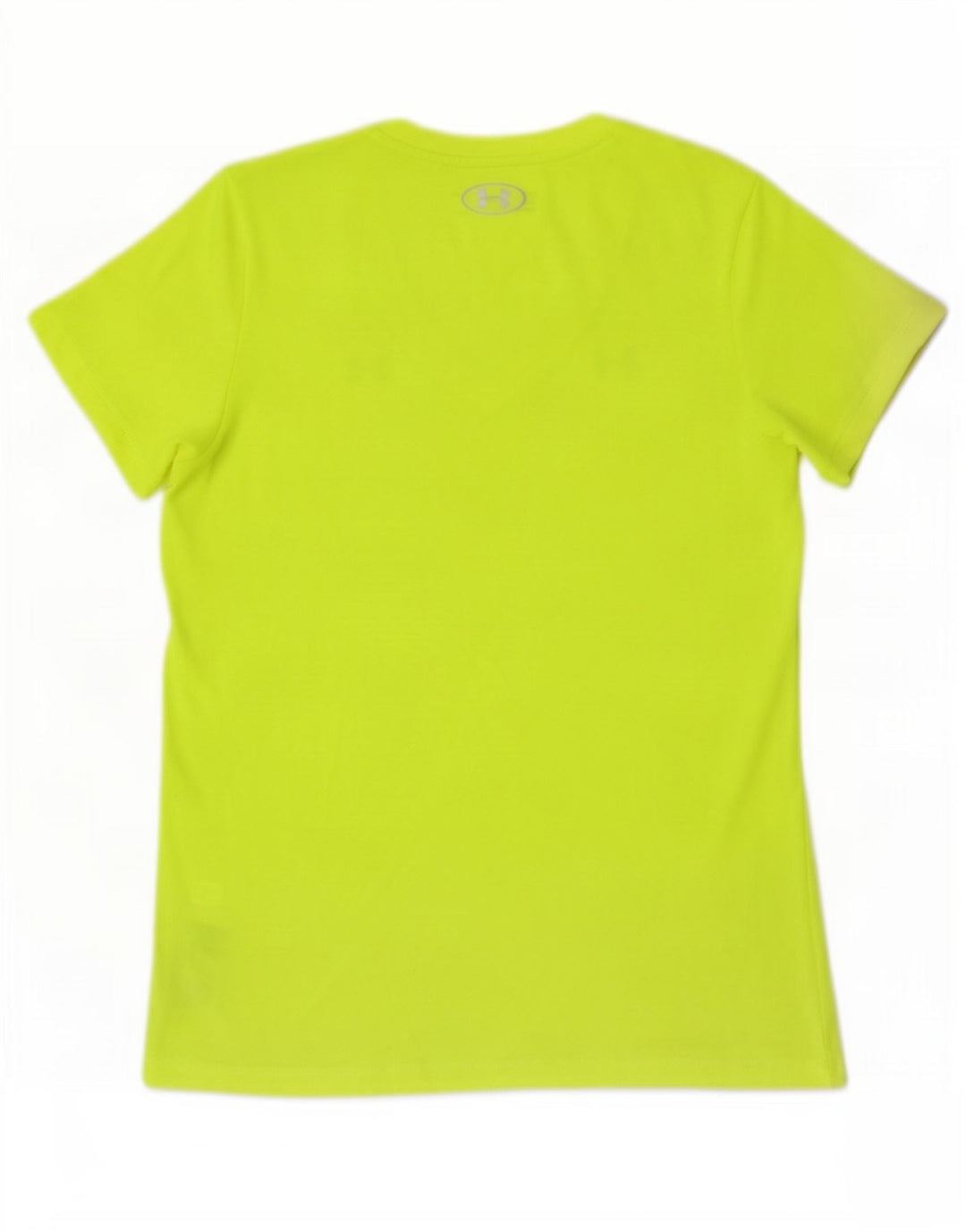 Under Armour Dame Heat Gear T-Shirt Top UK 12 Medium Gul Polyester