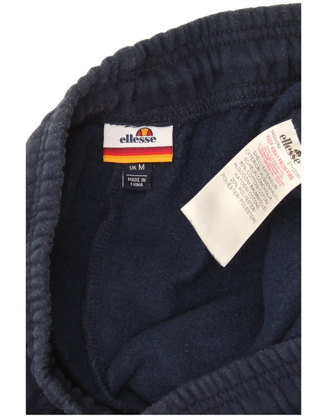 Ellesse Dame træningsdragt Bukser UK 14 Medium Navy Blue Bomuld