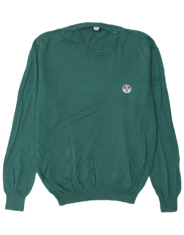 North Sails Herre Crew Neck Jumper Sweater Lille Grøn Bomuld