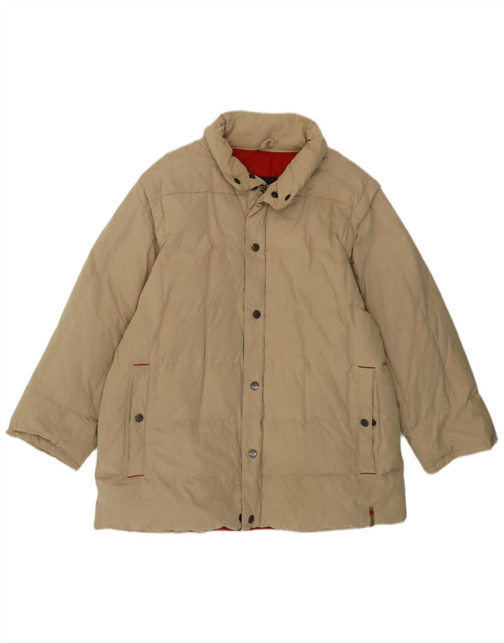 Trussardi Herre Polstret Jakke IT 50 Stor Beige Polyester
