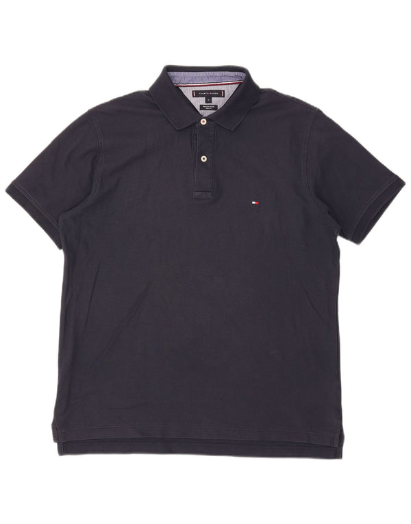 Tommy Hilfiger Herre Slim Fit Polo Shirt XL Navy Blue