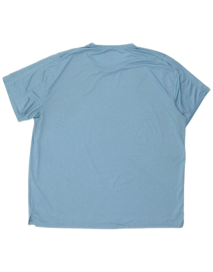 Nike Herre Dri Fit T-Shirt Top 2XL Blå Polyester