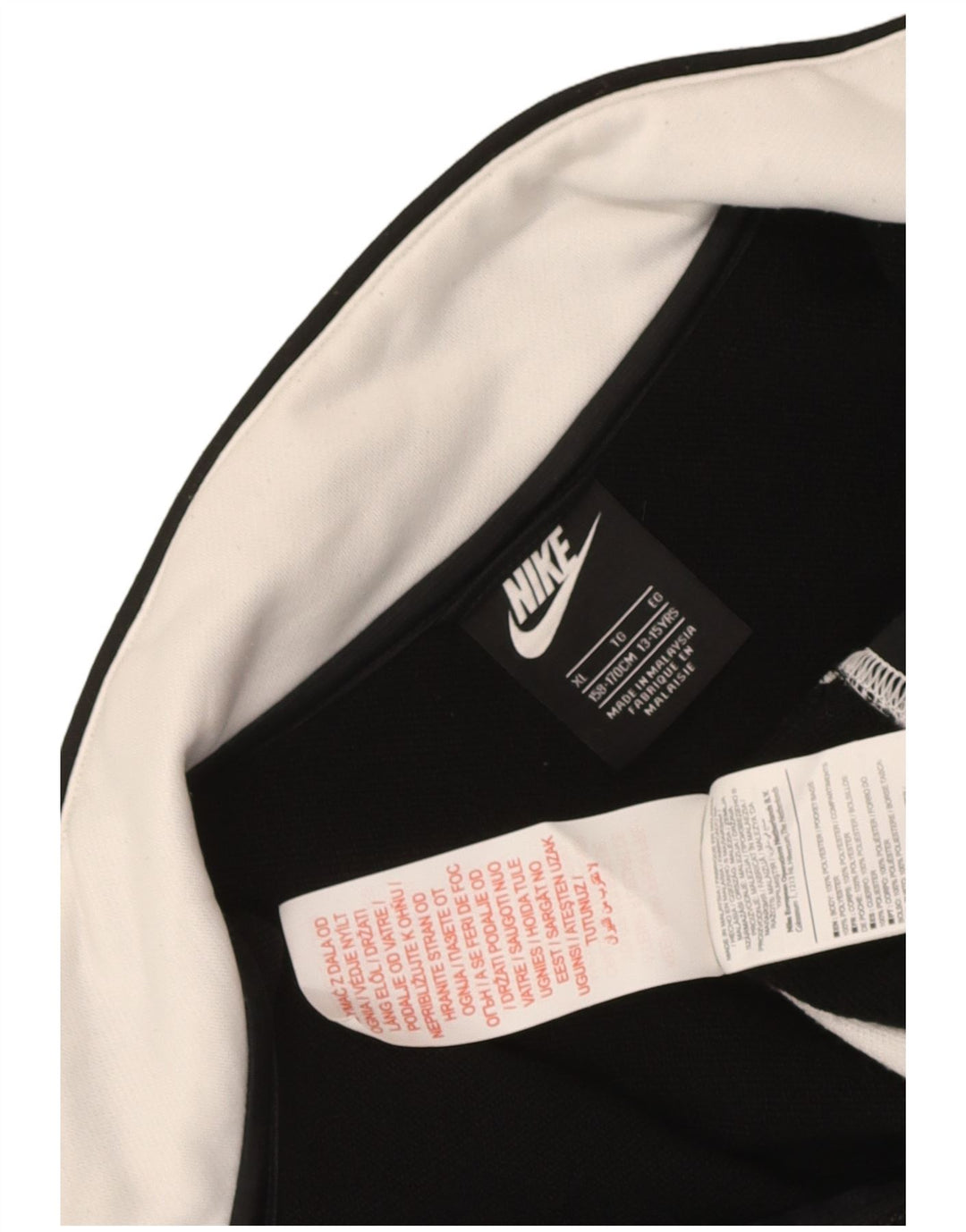 Nike træningsdragt topjakke til drenge 13-14 år XL Sort Colourblock Polyester
