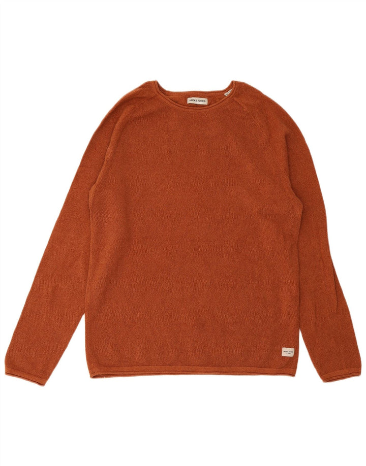 Jack & Jones Herre Boat Neck Jumper Sweater XL Brun