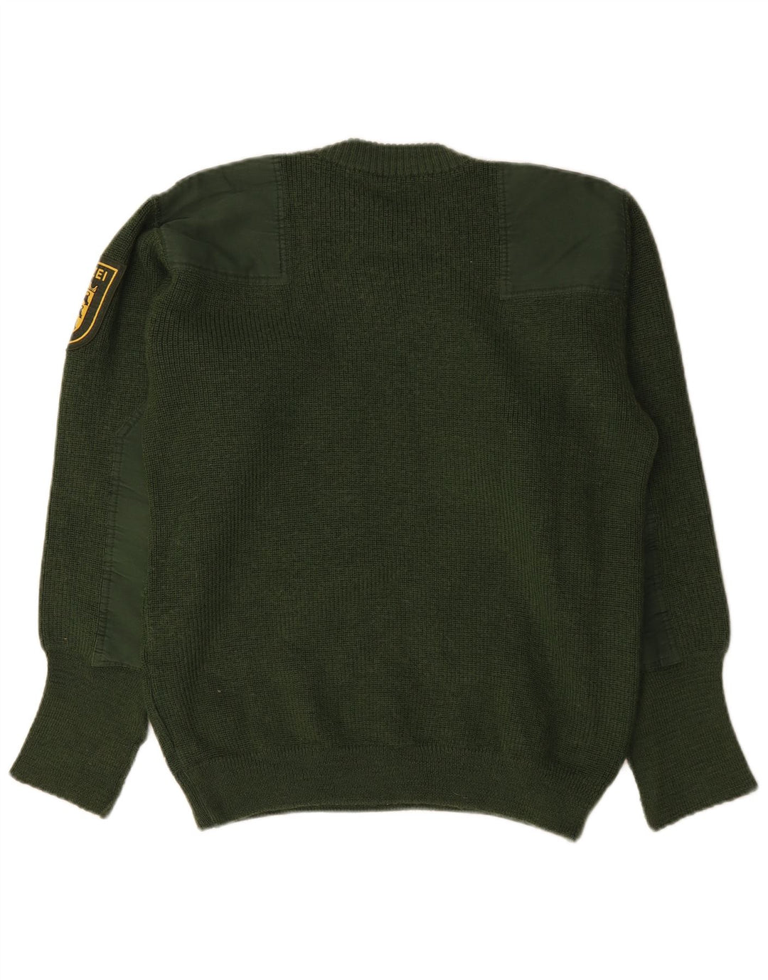 Vintage Herre grafisk rund hals sweater IT 50 Medium Grøn