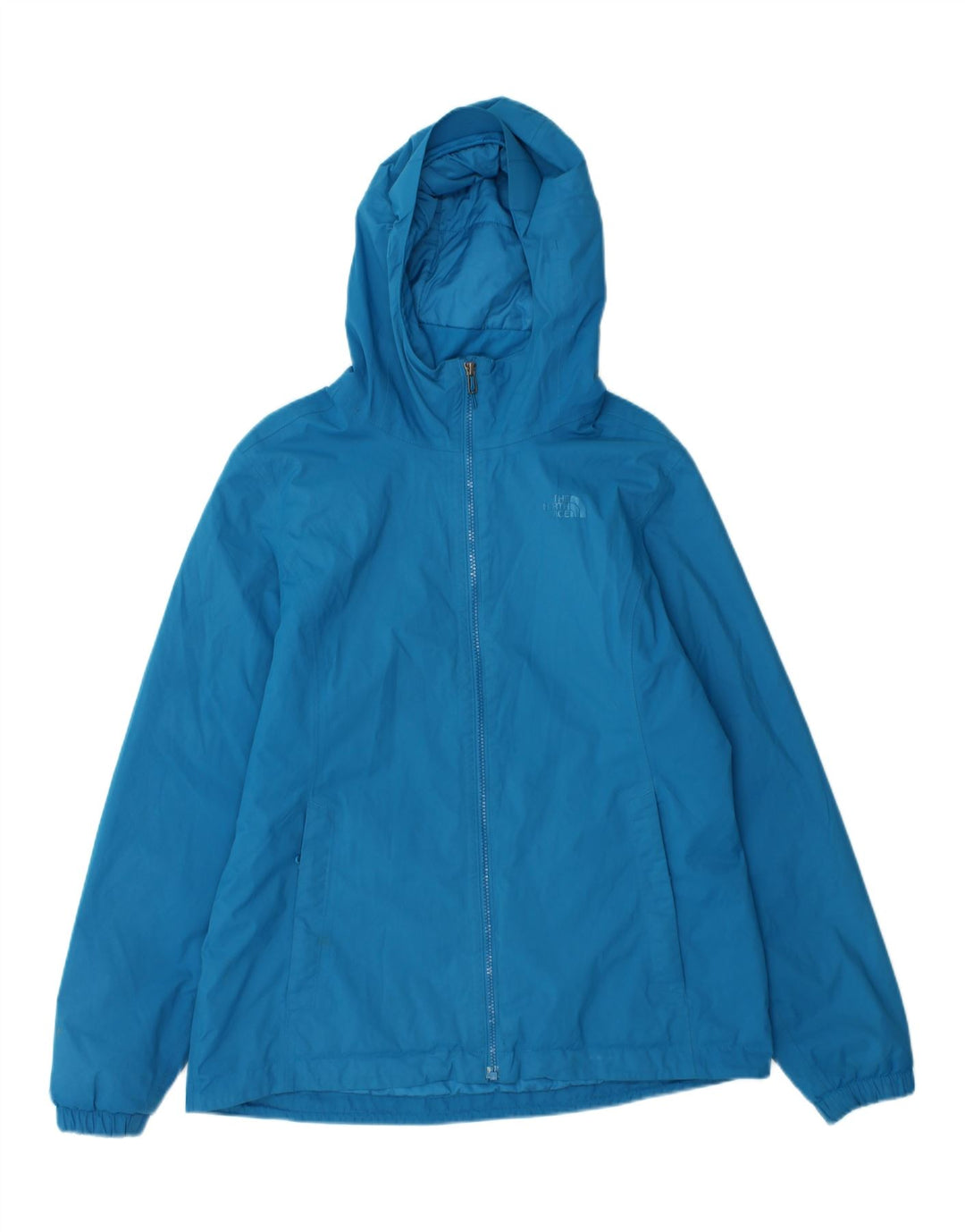 THE NORTH FACE Womens Hooded Windbreaker Jacket UK 16 Large Blue
