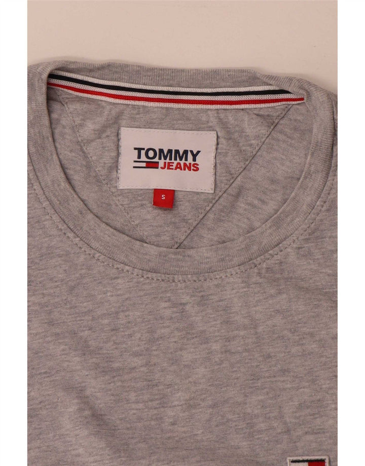 Tommy Hilfiger Herre T-Shirt Top Lille Grå