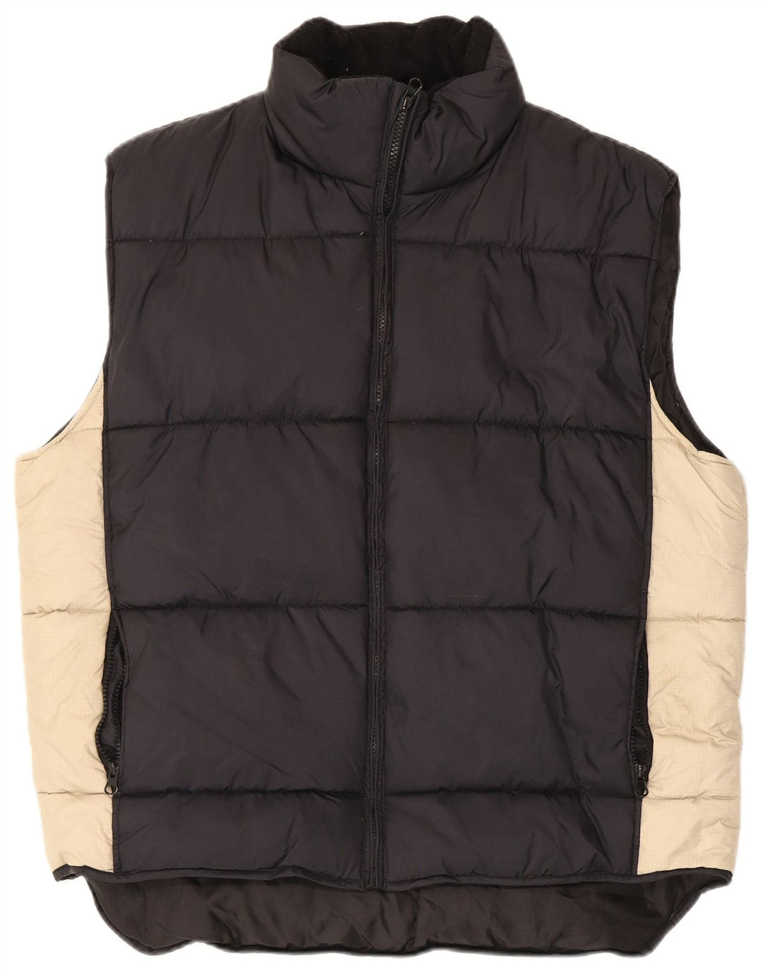 Multiblu Herre Polstret Gilet UK 38 Medium Sort Colourblock Polyamid
