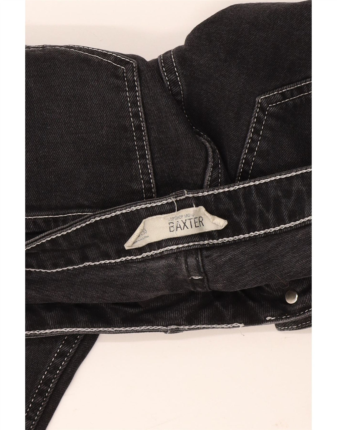 TOPSHOP Dame Baxter Crop Slim Jeans W26 L25 Sort