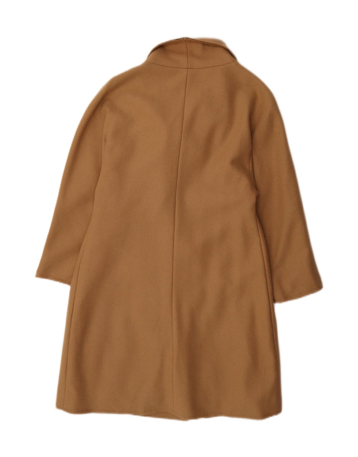 Patrizia Pepe Dame Overfrakke IT 42 Medium Beige Uld