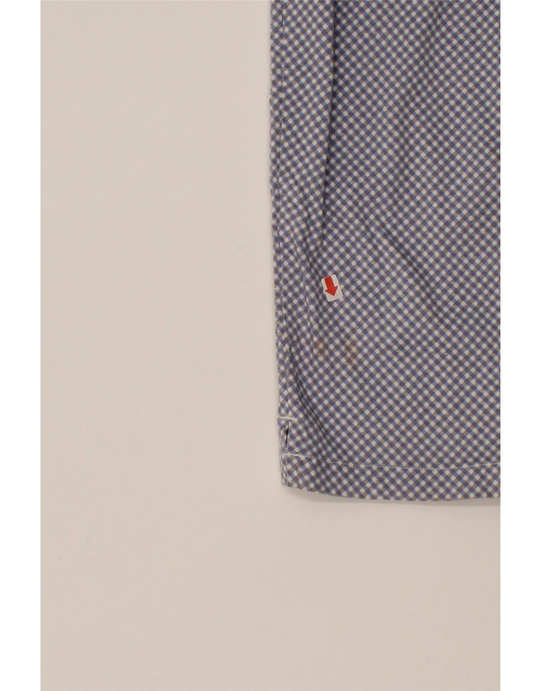 LEE Womens Straight Cropped Trousers W28 L20  Blue Check Cotton Vintage Lee and Second-Hand Lee from Messina Hembry 