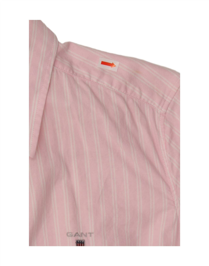 Gant Dameskjorte UK 14 Stor Pink Stribet Bomuld