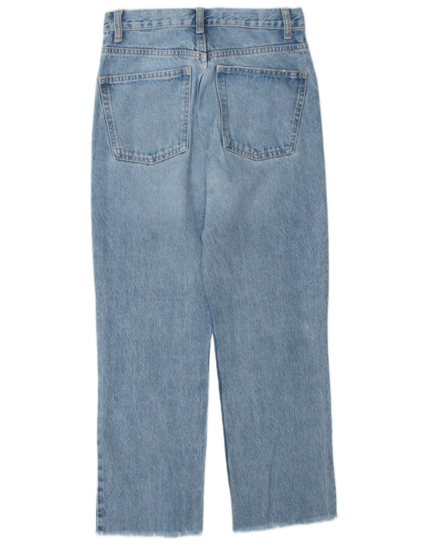 ZARA Womens High Waist Straight Jeans EU 36 XS W26 L26 Blue Cotton