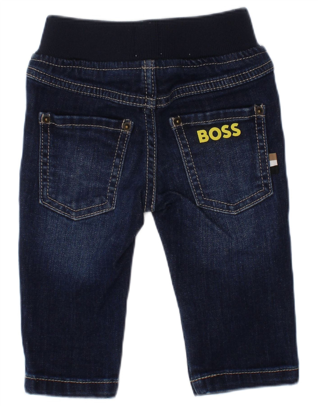 Hugo Boss Baby Boys Grafiske Straight Jeans 3-6 måneder W18 L8 Blå Bomuld
