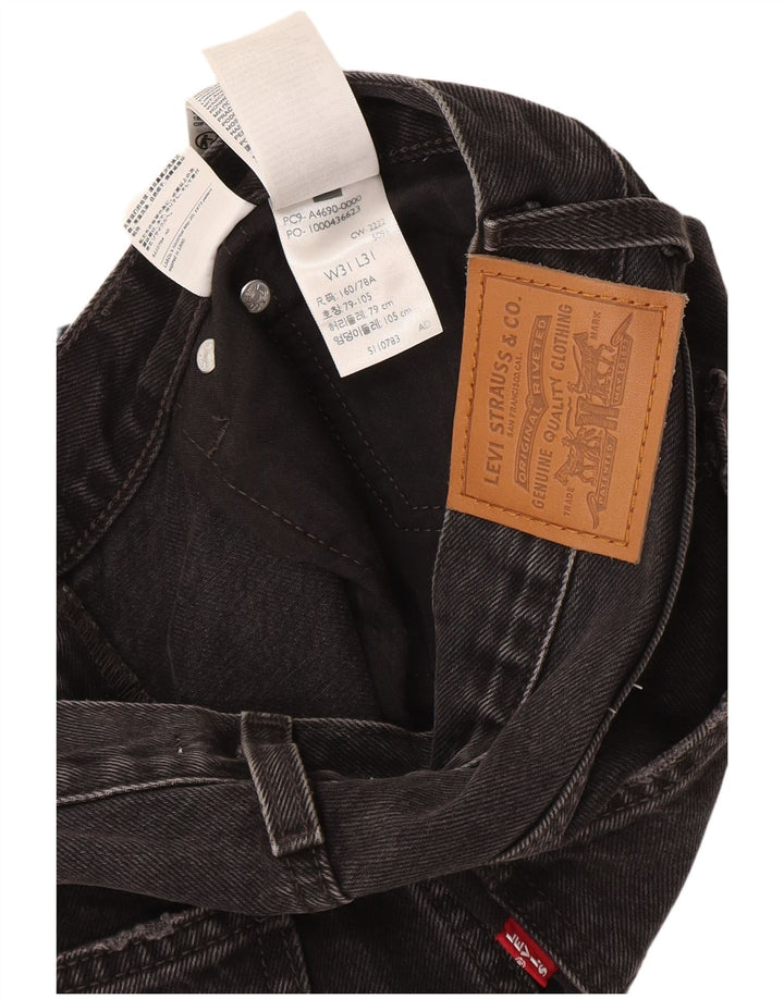 Levi's Dame Middy Straight Jeans W31 L31 Grå Bomuld