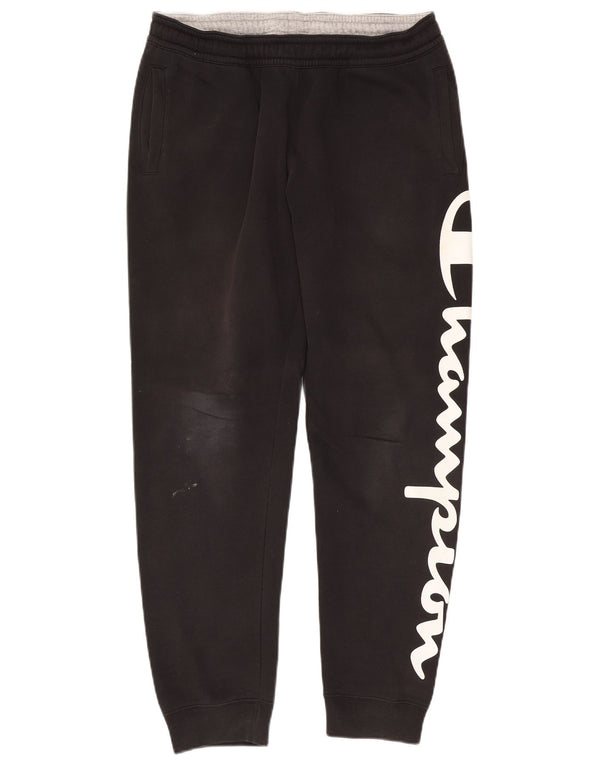 Champion Womens Grafisk træningsdragt Bukser Joggers UK 16 Large Black