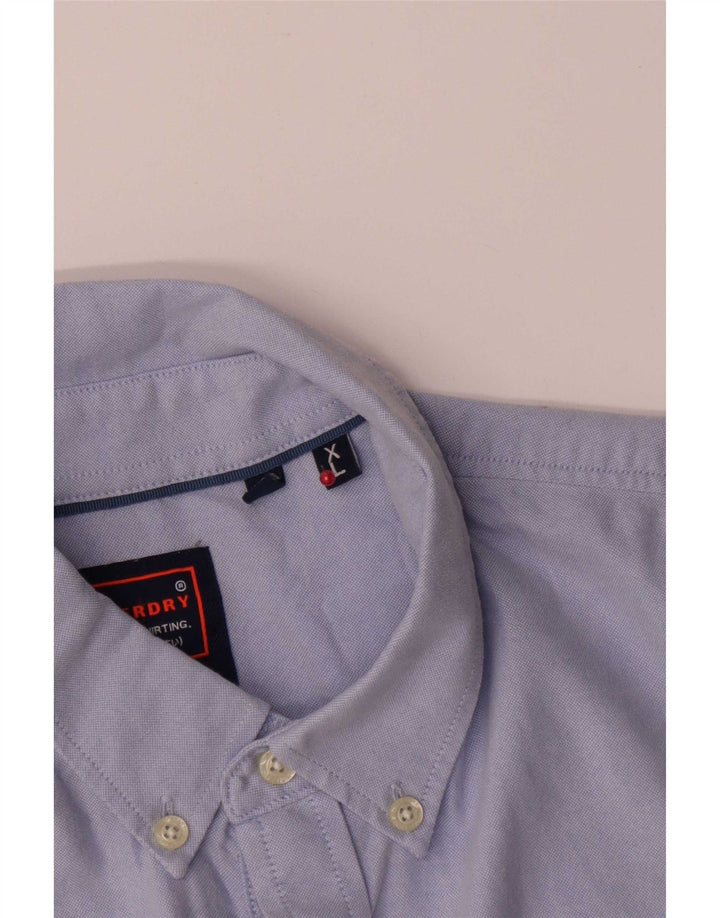 Superdry herreskjorte XL blå bomuld