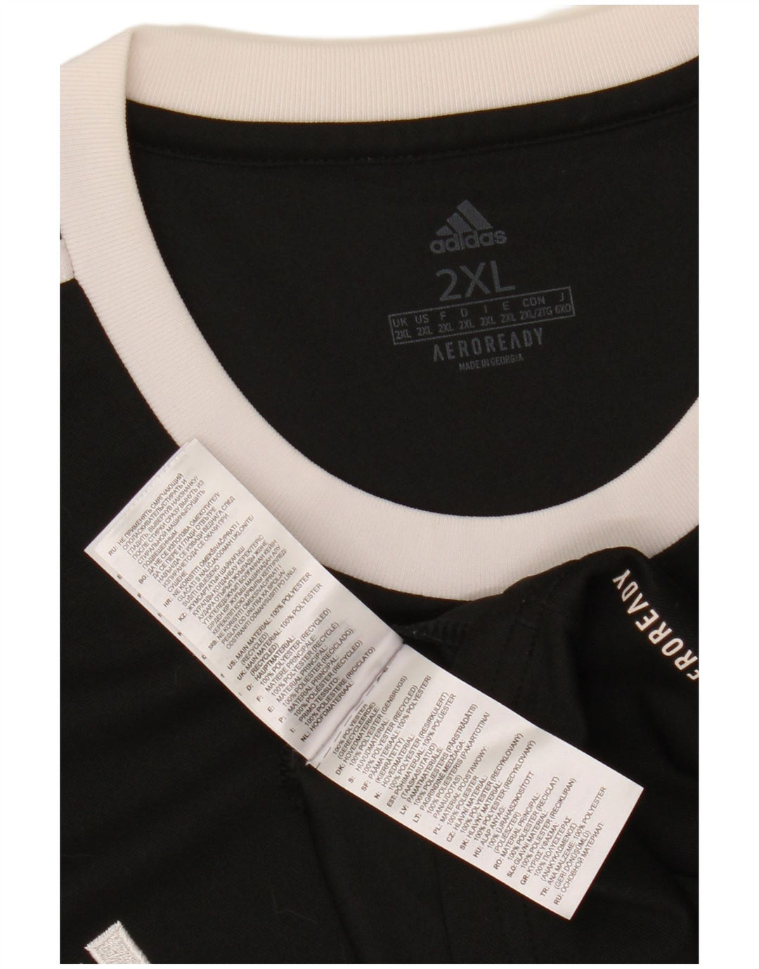 Adidas Herre Aeroready T-Shirt Top 2XL Sort Polyester