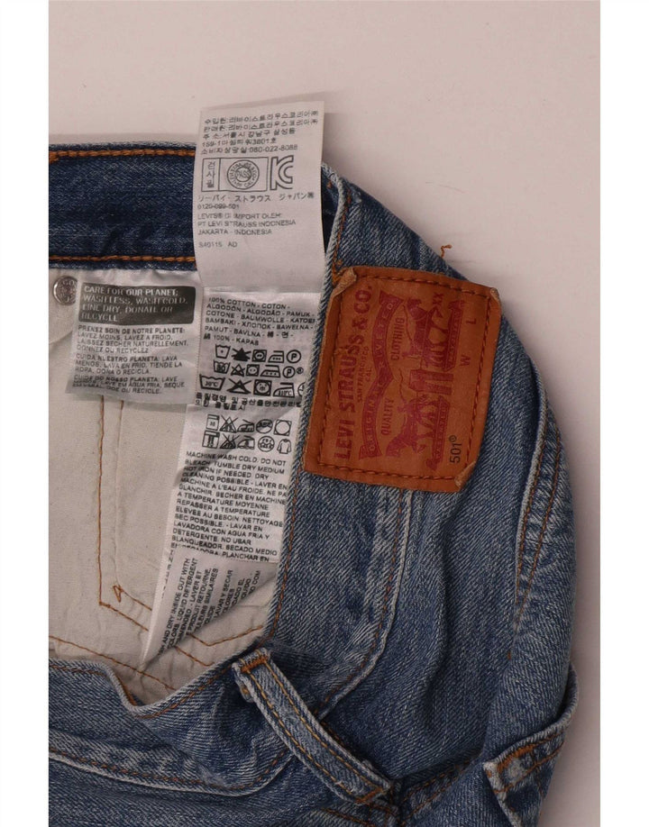 Levi's Womens 501 denimshorts W28 Medium Blue Bomuld