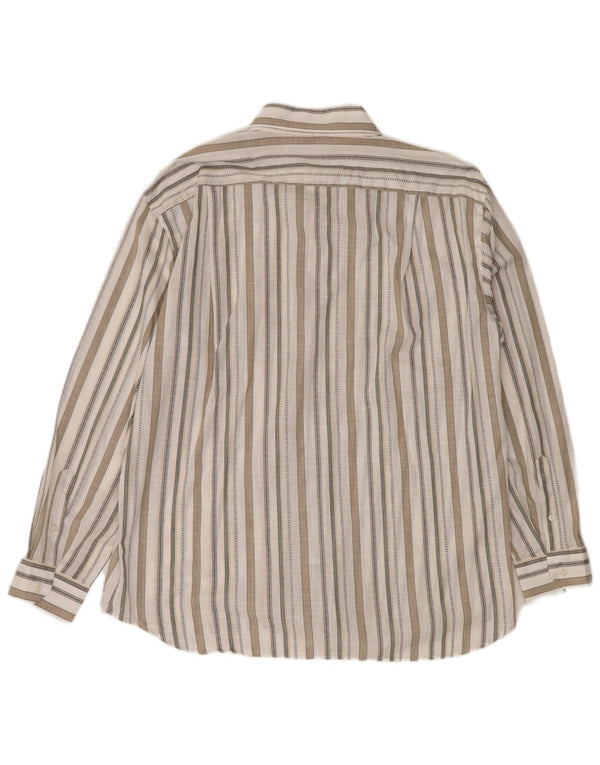 ROCCOBAROCCO Herreskjorte str. 45 18 2XL Off White Stribet