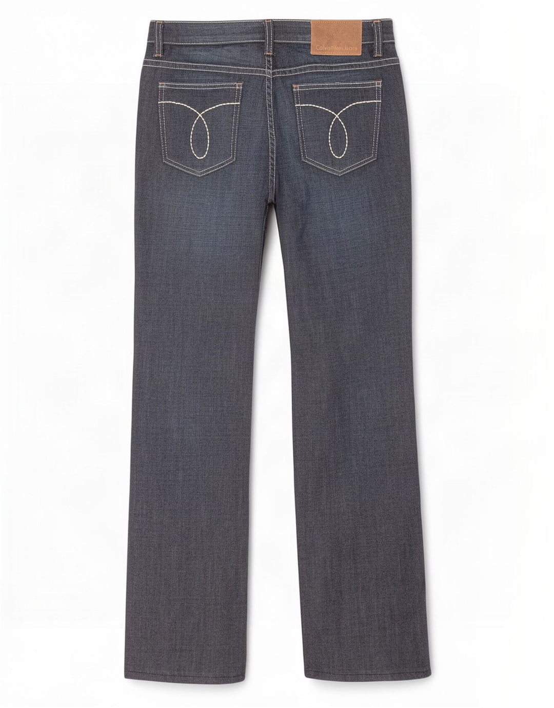 Calvin Klein Dame Straight Jeans W28 L31 Marineblå Bomuld