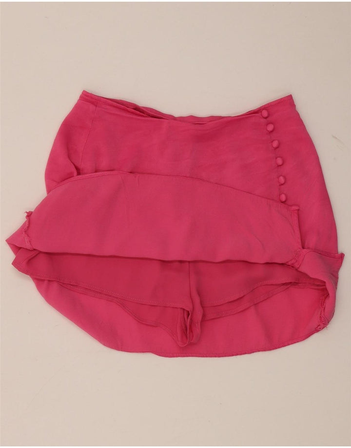 Zara Womens Skort Small W26 Pink Viscose