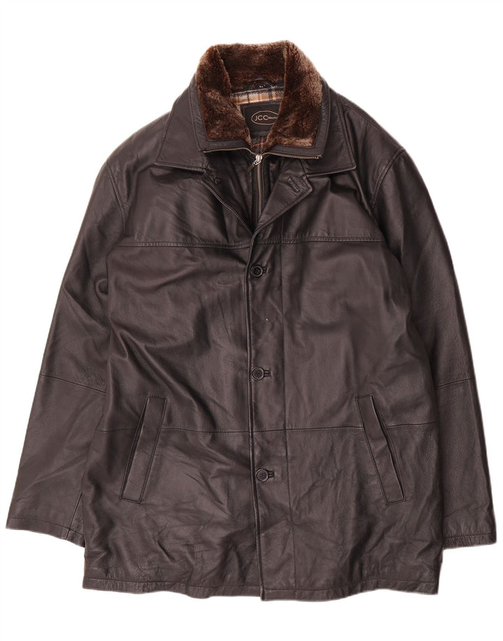 JCC Herre Læderjakke IT 54 2XL Sort