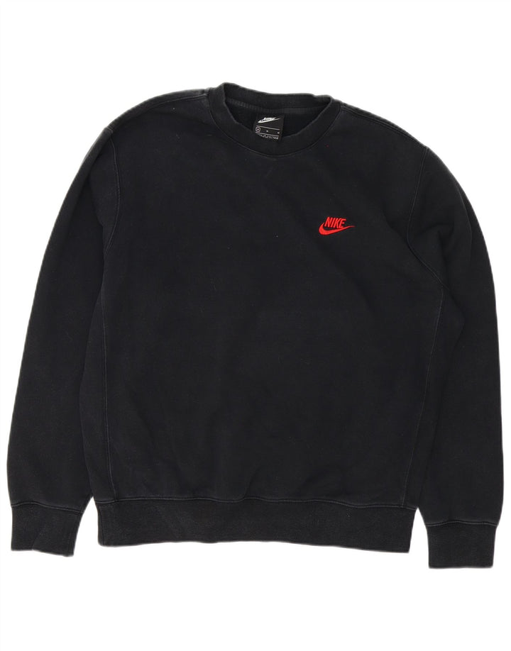 Nike Herre sweatshirt Jumper Medium Sort Bomuld
