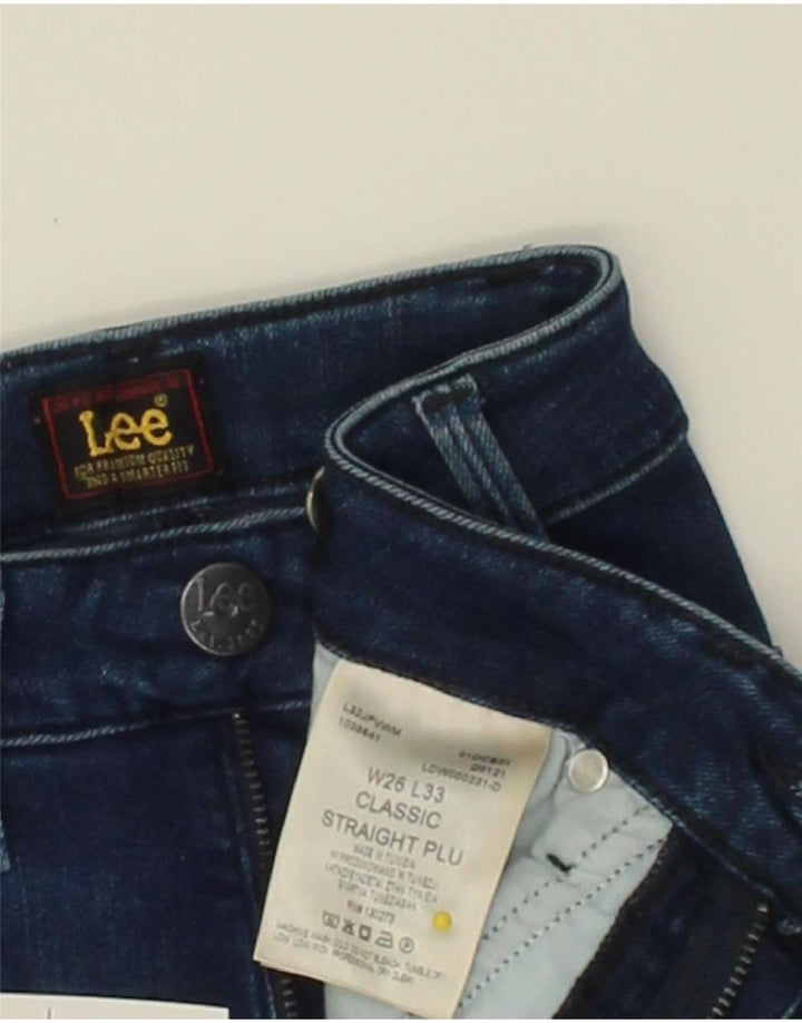 LEE Womens Classic Straight Jeans W26 L33  Blue Cotton Vintage Lee and Second-Hand Lee from Messina Hembry 