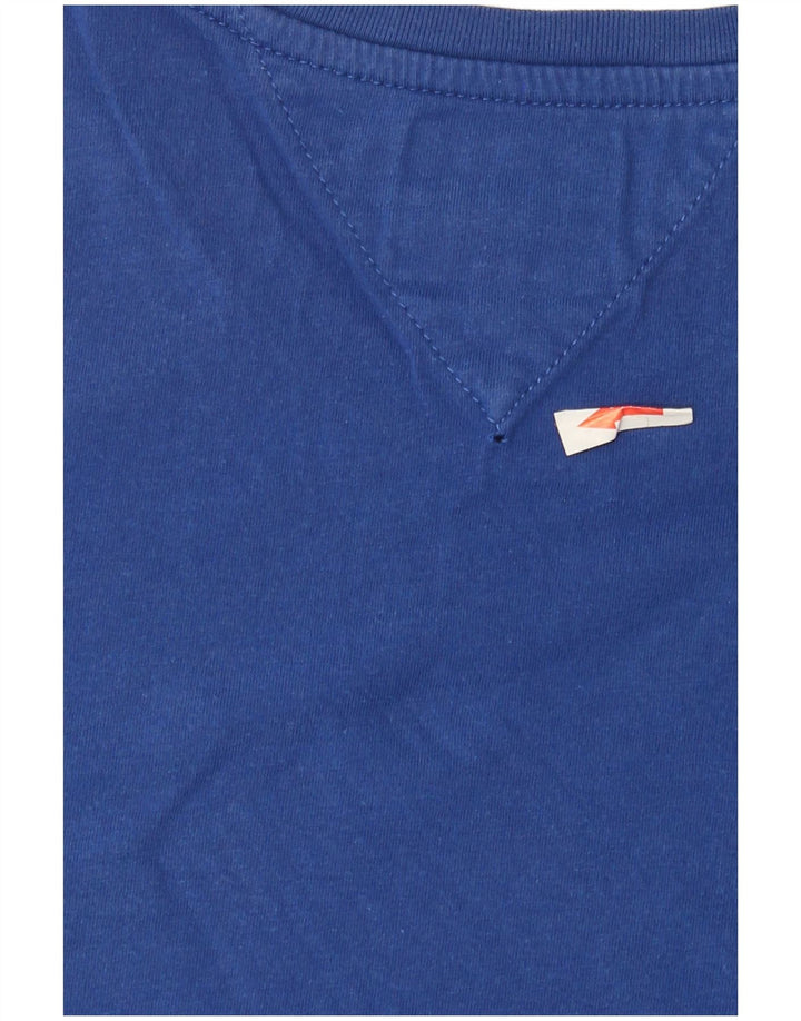 Tommy Hilfiger Herre T-shirt Top Medium Blue Bomuld