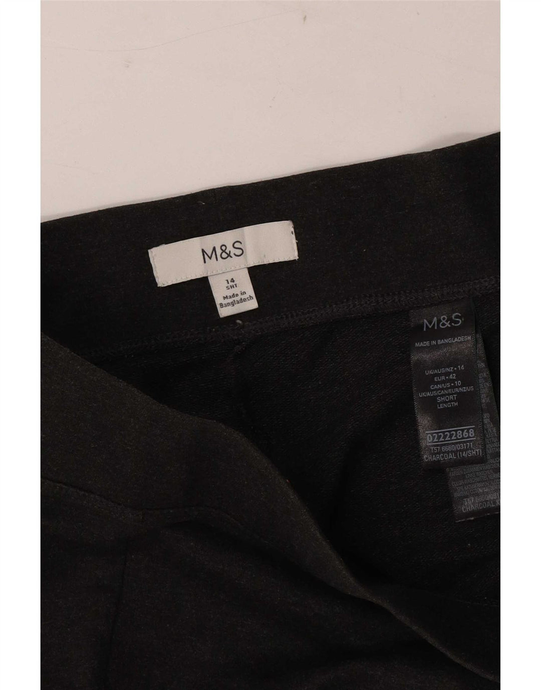 Marks & Spencer Dame Leggings UK 14 Large Grå Bomuld